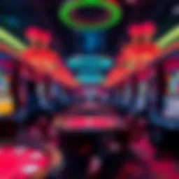 An immersive virtual casino environment with vibrant graphics