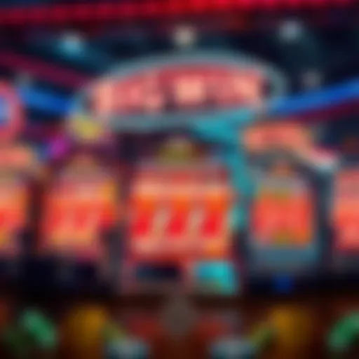 A captivating display of big win slots in action