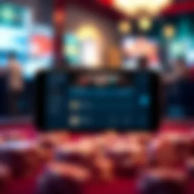 Sleek interface of the Borgata Betting App on a smartphone