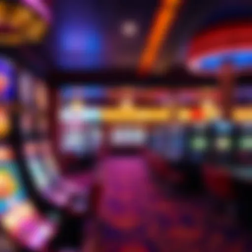 Vibrant gaming floor at Cash Creek Casino showcasing slot machines and tables