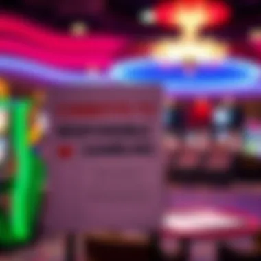 Signage promoting responsible gambling practices at Cash Creek Casino