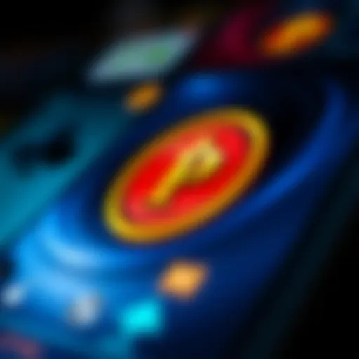 A close-up view of the CoinPoker app interface showcasing its sleek design.