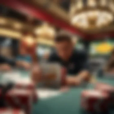 Illustration of optimal playing techniques for blackjack players