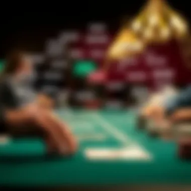 Mind map featuring psychological tactics used in blackjack