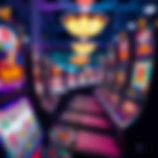 Visual representation of diverse slot machine app interfaces