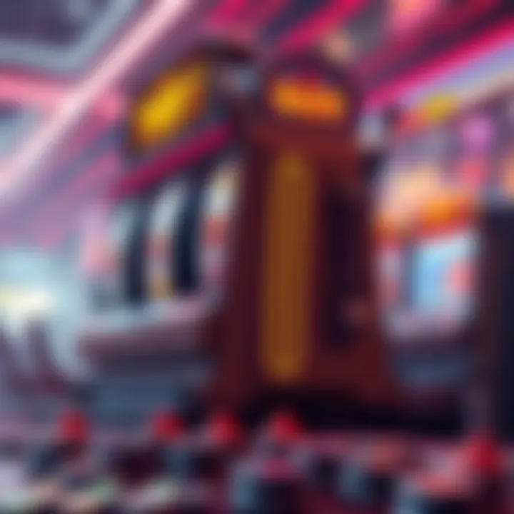 Futuristic concept art representing the evolution of slot machine apps