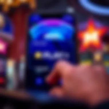 Illustration depicting the user interface of the MGM Play+ Card app