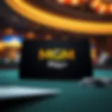 Close-up view of the MGM Play+ Card showcasing its sleek design