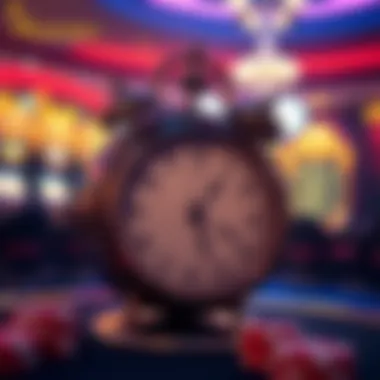 A clock symbolizing the importance of timing in gambling