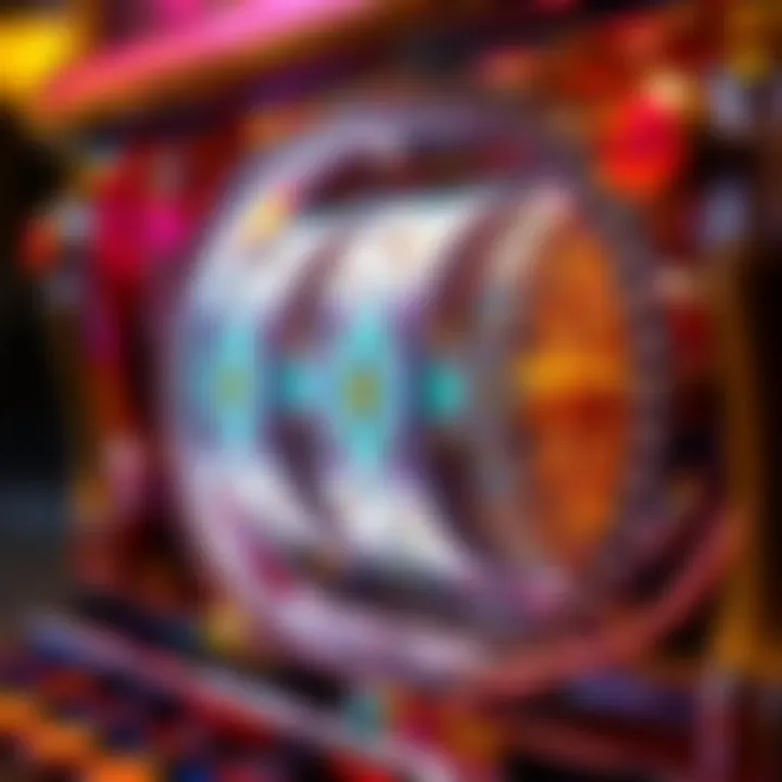 Intricate design of the Crystal Star Deluxe Slot Machine