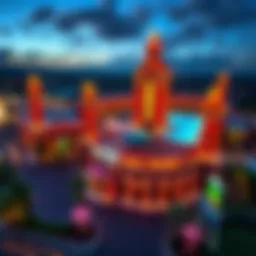 Aerial view of Del Park Casino showcasing its architectural design