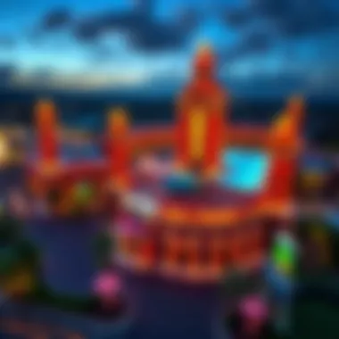 Aerial view of Del Park Casino showcasing its architectural design