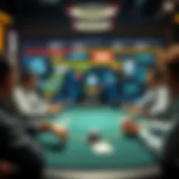 Virtual poker table setup with friends