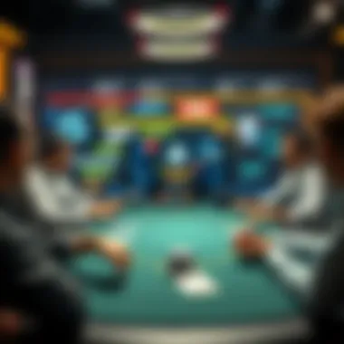 Virtual poker table setup with friends