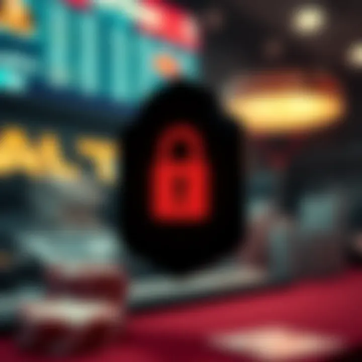 A secure transaction symbol representing safety in online gaming.