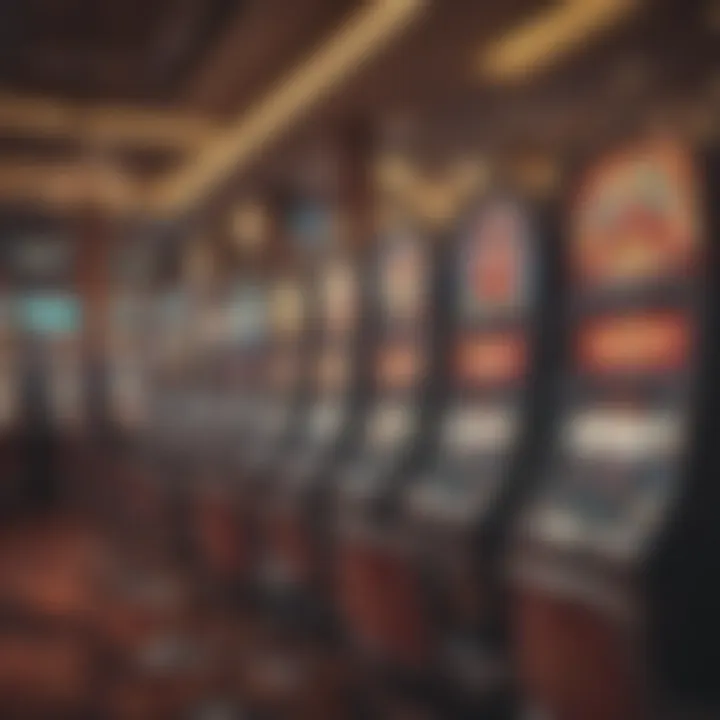 A casino floor filled with excited players at slot machines