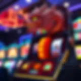 Intricate design of the dragon slot machine showcasing vibrant graphics