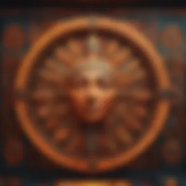 Vibrant Aztec Sun symbols on the slot machine