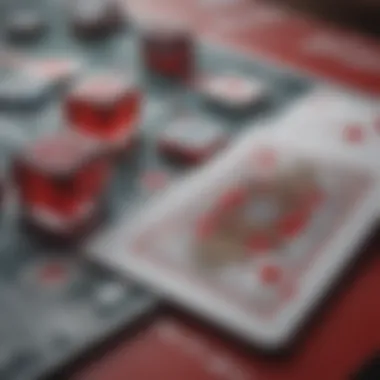 Close-up of baccarat cards showcasing the game's intricacies