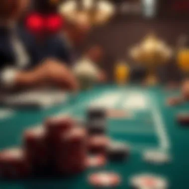 A visual representation of blackjack strategies and tips