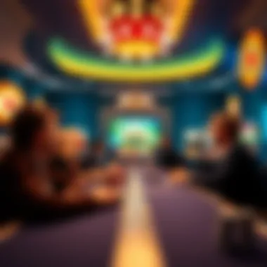 Visual representation of online casino gaming experience in the USA