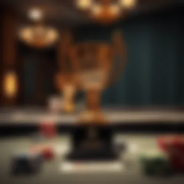 Prestigious Award at Blackjack Competitions Trophy awarded at a blackjack tournament