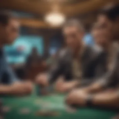 Intense Focus During a Borgata Poker Game Players Engaged in a Borgata Poker Game