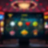Overview of digital casino app interface showcasing real prize options