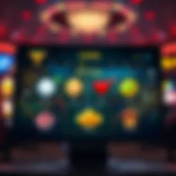 Overview of digital casino app interface showcasing real prize options