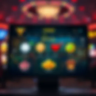 Overview of digital casino app interface showcasing real prize options