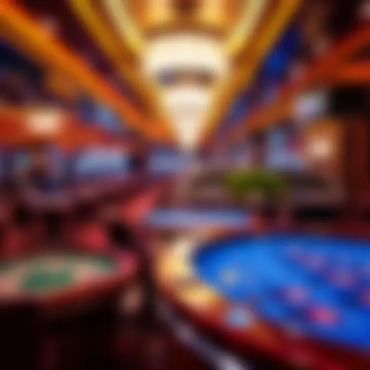 Diverse selection of gaming tables available on a casino cruise