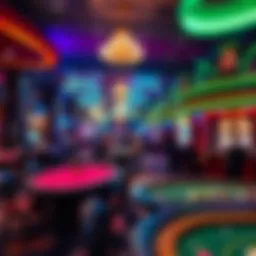 Vibrant casino scene highlighting gaming tables and vibrant nightlife