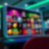 Vibrant online slots interface showcasing various themes