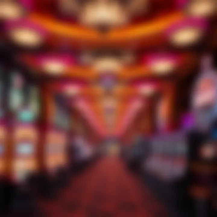Decorative ambiance of Coushatta Casino's bingo hall