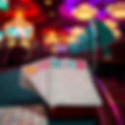 Bingo cards arranged for play at Coushatta Casino