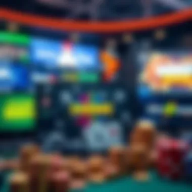 Variety of Online Betting Bonuses Diverse online betting platforms showcasing various bonuses