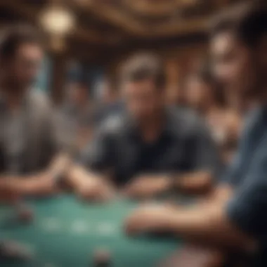 Exciting Poker Tournament in Action Exciting poker tournament in action