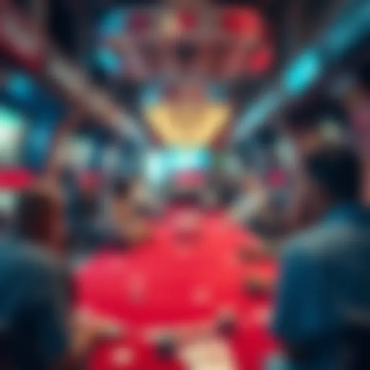 Psychological aspects of gambling depicted through abstract art