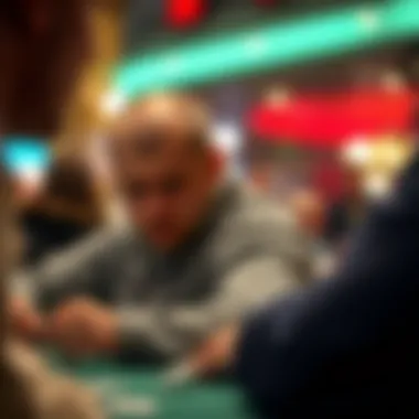 Close-up of a player contemplating their next move