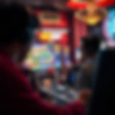 Player engaged in an online slot game on a desktop