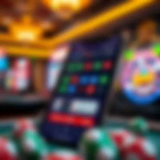 Dynamic interface of a Keno app showcasing user-friendly navigation