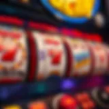 Close-up of a lock and spin slot machine interface showcasing symbols and mechanics