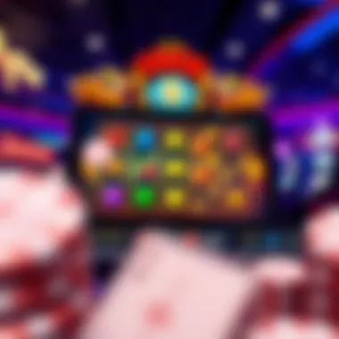 User interface showcasing free slots gameplay