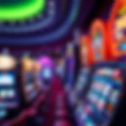 Vibrant selection of slot machines at Oaklawn Casino