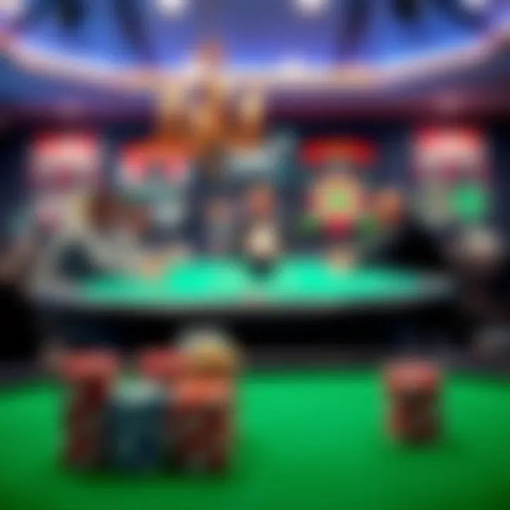 Visual representation of various poker game formats available online