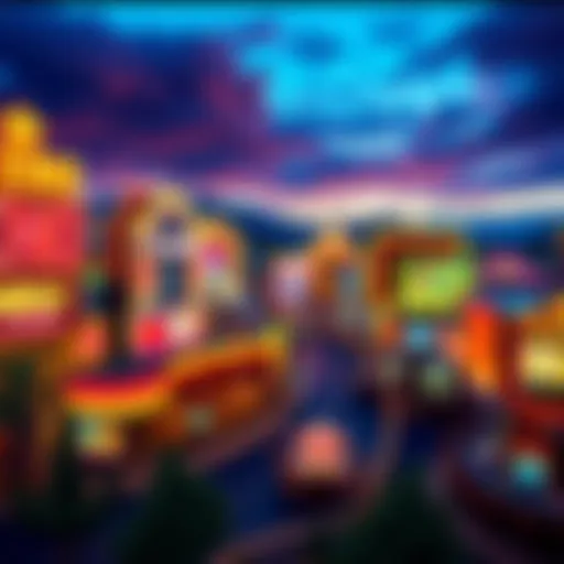 A panoramic view of Reno's vibrant casino scene