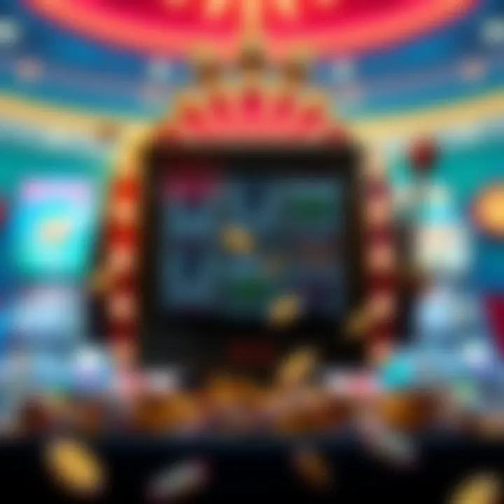 A dynamic illustration showcasing modern and traditional slot game designs