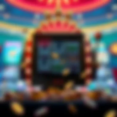 Contrasting Designs: Traditional vs Modern Slots A dynamic illustration showcasing modern and traditional slot game designs