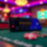 A smartphone displaying a craps app interface