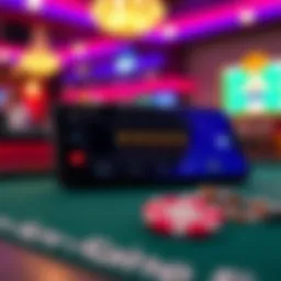 A smartphone displaying a craps app interface